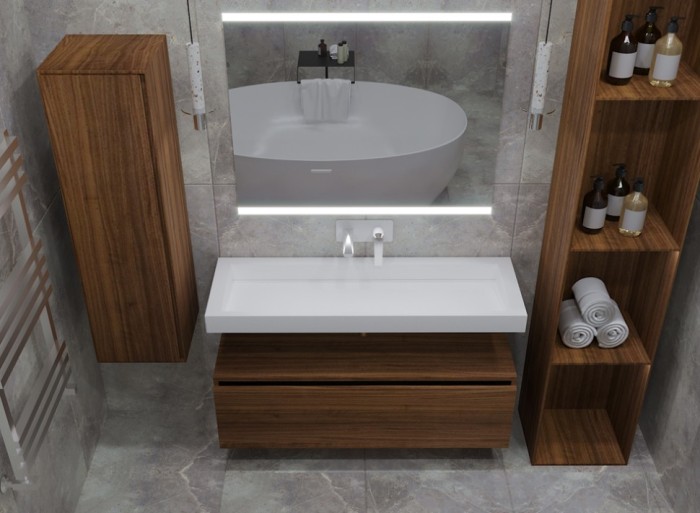 Ящик под столешницу 120см dark oak vallessi uno-s, Boheme Flat - 897-120-D