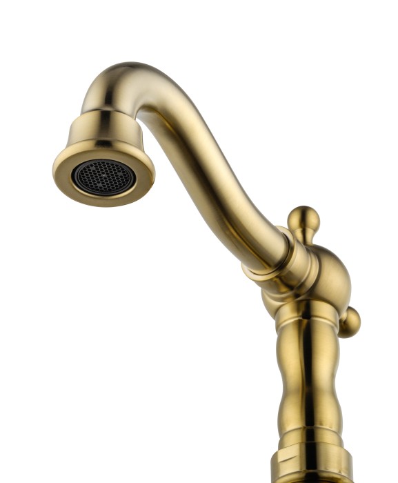 Смеситель для раковины, Wonzon & Woghand Retro, WW-88139020-BG цвет: золото
