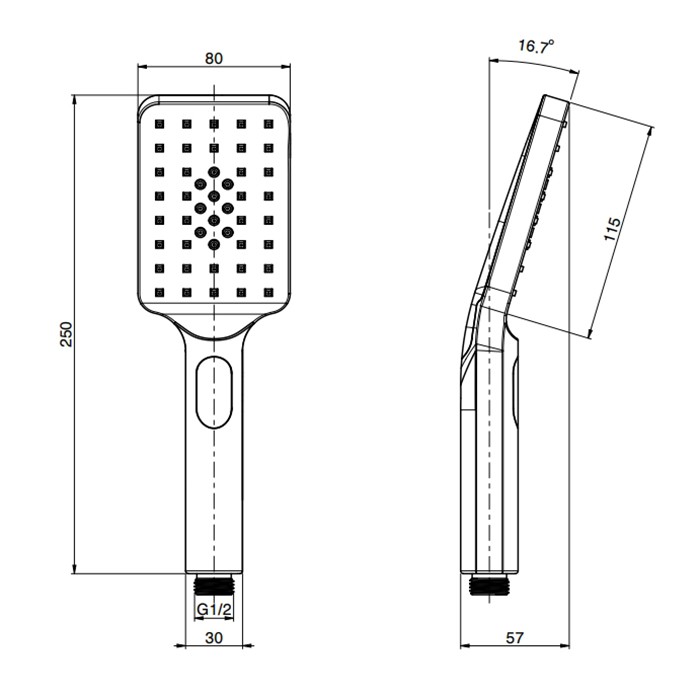 Fima Carlo Frattini Ручной душ, Complementi, F2491CR цвет: хром