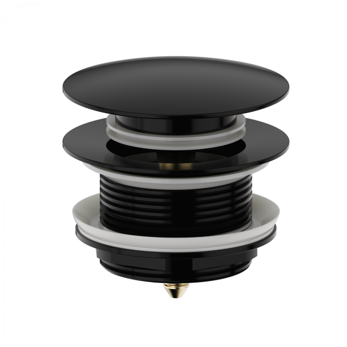 Донный клапан для ванны 1 1/2, Wonzon &amp; Woghand, WW-SS105-MB цвет: черный