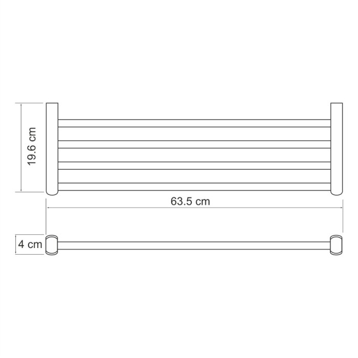 Полка для полотенец WasserKRAFT Berkel K-6800 арт. K-6811