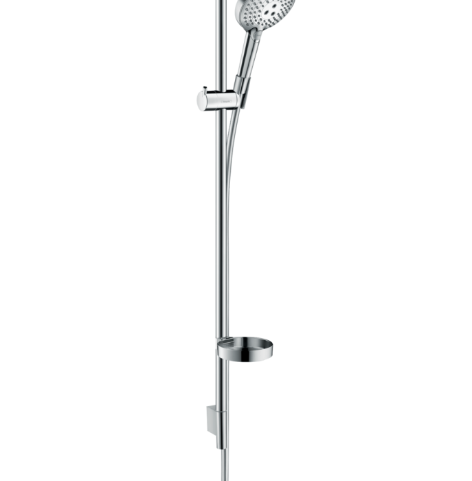 Душевой гарнитур PowderRain со штангой 90см и мыльницей Raindance Select S Hansgrohe, хром арт. 27667000