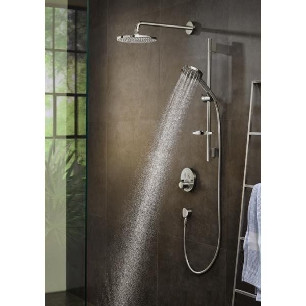 Душевой гарнитур PowderRain со штангой 90см и мыльницей Raindance Select S Hansgrohe, хром арт. 27667000