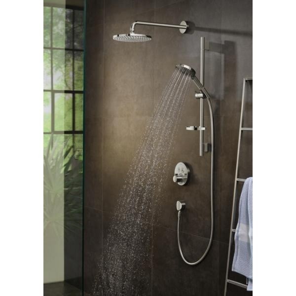 Душевой гарнитур PowderRain со штангой 90см и мыльницей Raindance Select S Hansgrohe, хром арт. 27667000