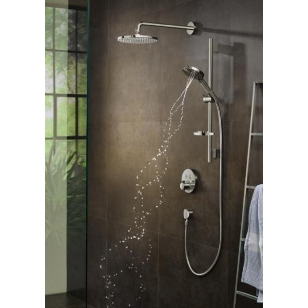 Душевой гарнитур PowderRain со штангой 90см и мыльницей Raindance Select S Hansgrohe, хром арт. 27667000