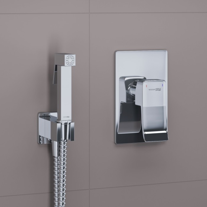 Встраиваемый комплект для биде со шлангом 120 см Aller 1060 WasserKRAFT арт. A106157