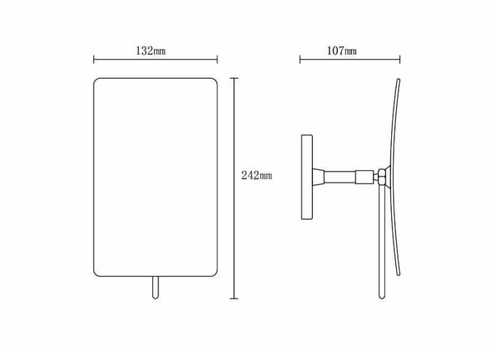 Косметическое зеркало, Modern, Boheme 506-G