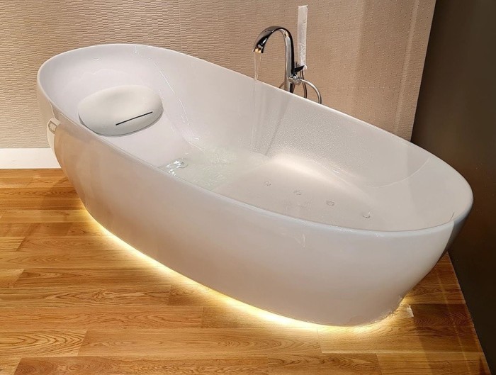 Ванна отдельностоящая TOTO Neorest 220x105x78см, с гидро и аэро-массажем, эффект невесомости, PJYD2200PWEE#GW цвет белый