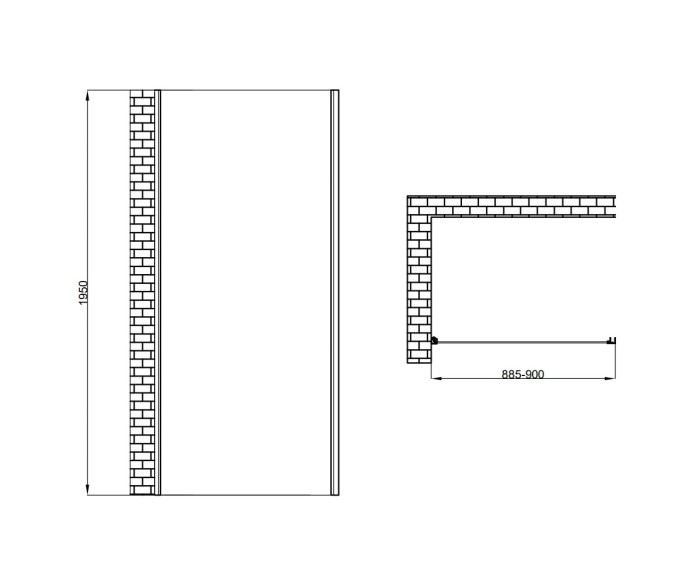 Боковая панель 195x90, Berges legos арт. 064031