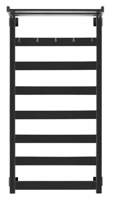 Полотенцесушитель электрический 120x60 Комано 1 КСП (черный матовый) Secado арт. 4603777442729