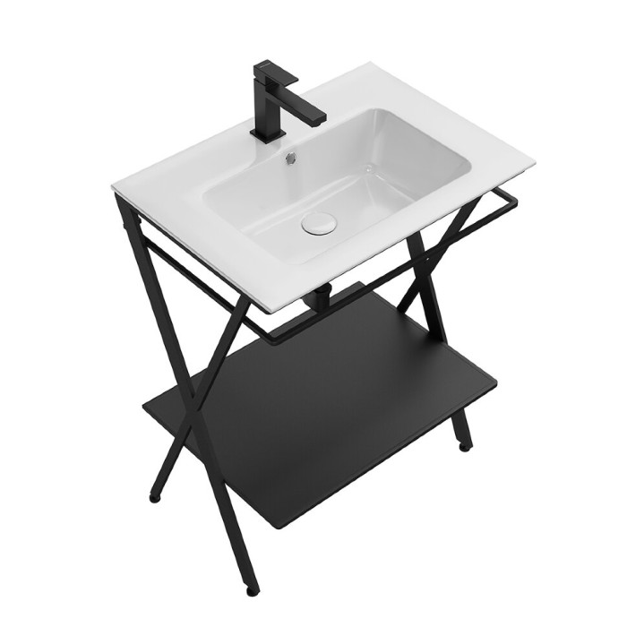 Металлическая структура напольная 65см, Piano next Kerama Marazzi, черный - PIA.N.65\BLK