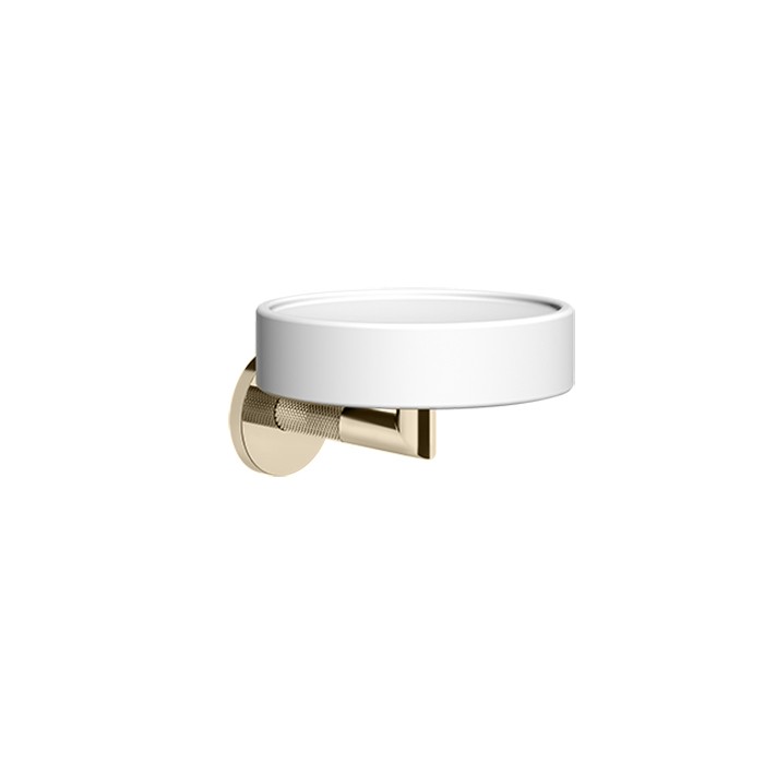Мыльница, подвесная, Gessi Anello, finox brushed nickel/белый арт. 63701#149