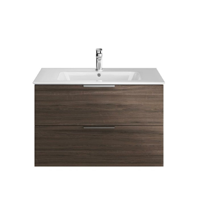 Тумба подвесная 85 см, 2 ящика, Piano forte Kerama Marazzi, коричневый - PI.F.85\OLM