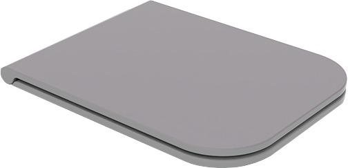 Крышка с сиденьем для подвесного унитаза цемент матовый, GSG Ceramic Design Brio, BRCOPRSLTICR020