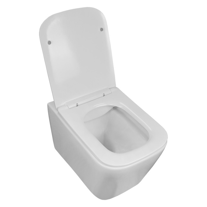 Подвесной унитаз 360х510х350 безободковый, c сиденьем микролифт, Azario Boca арт. AZ-1048 A