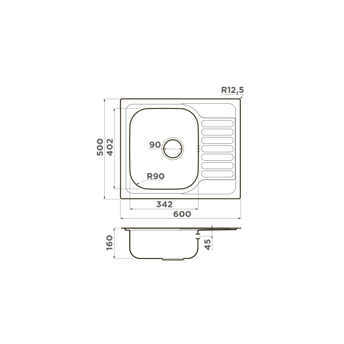Кухонная мойка Omoikiri Kashiogawa 60-IN нерж. сталь, цвет нержавеющая сталь арт. 4993274
