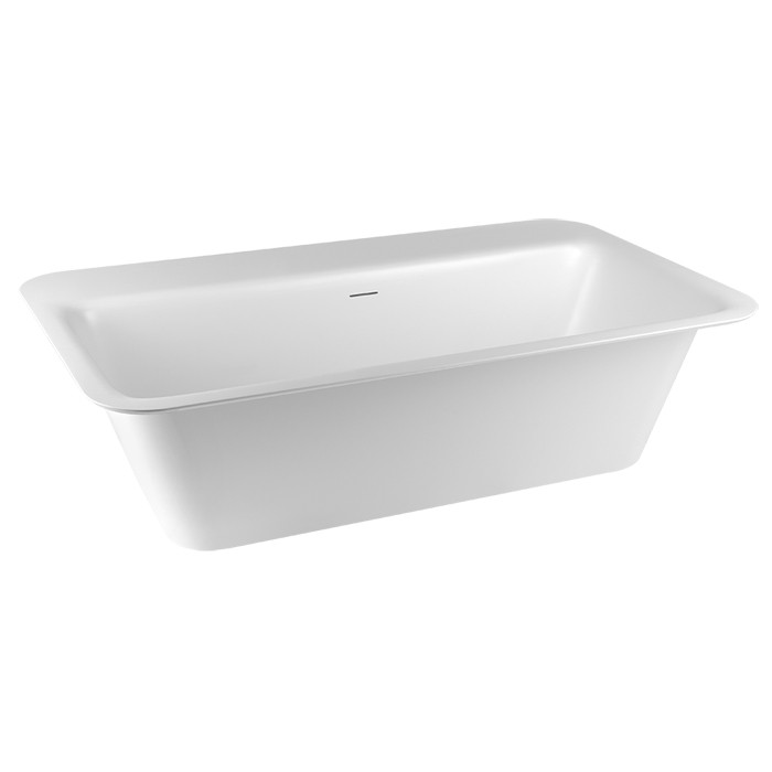 Ванна 180х95х55см., прямоугольная, Rettangolo Gessi, матовый белый - 37591#521