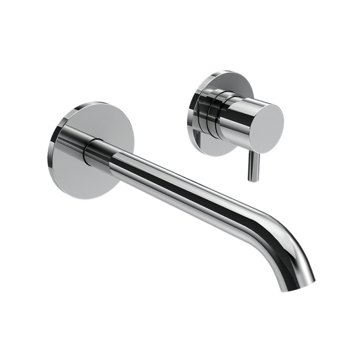 Внешняя часть для встраиваемого смесителя для раковины, излив 18 см, без донного клапана, Giulini My future, хром арт. 5920-18EP