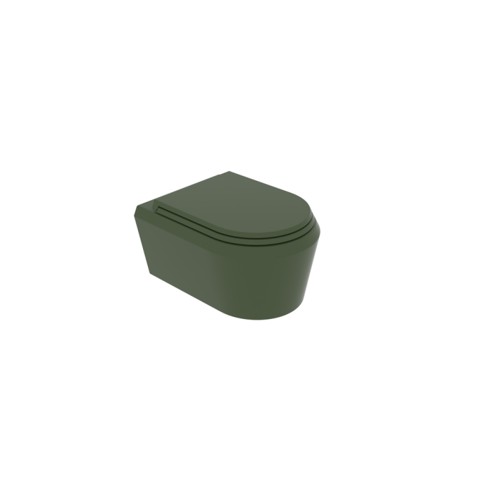 Чаша подвесного унитаза оливковый глянцевый, GSG Ceramic Design Cruise, CRWCSO026