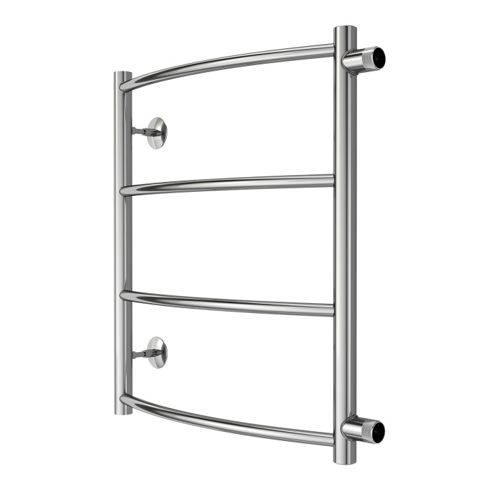 Полотенцесушитель водяной 500/600 4 секции, боковое подключение, 1", хром, Verona Azario - AZ04556
