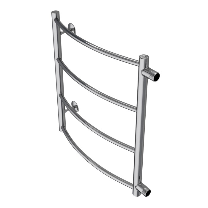 Полотенцесушитель водяной 500/600 4 секции, боковое подключение, 1", хром, Verona Azario - AZ04556