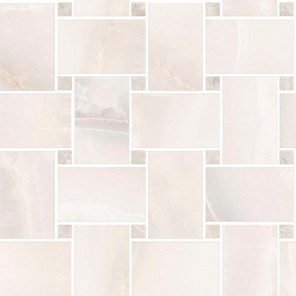 Плитка maxi rete white kry 30x30 SANT'AGOSTINO Akoya арт. CSAMRAWK30