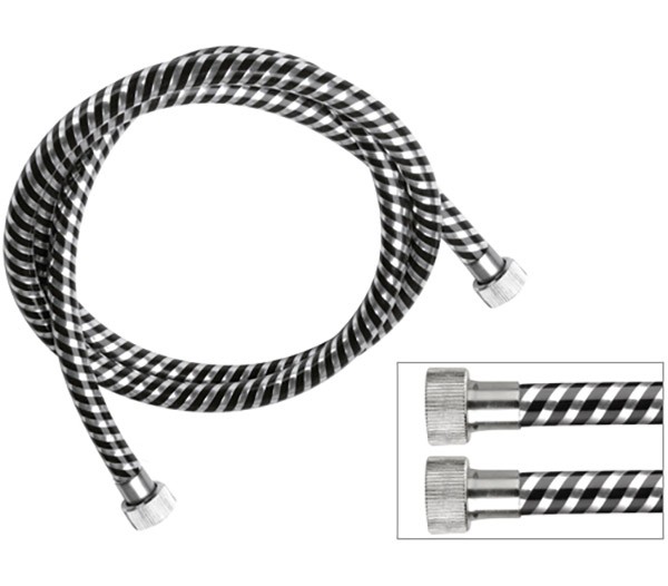 Шланг для душа ПВХ 150 см хром глянцевый, Remer, 332nc150