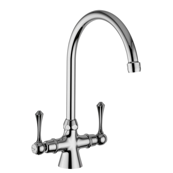 Смеситель для раковины, поворотный излив, без донного клапана, Giulini Londra, хром арт. 7233P