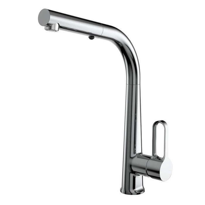 Fima Carlo Frattini Смеситель для кухни с выдвижной лейкой, Kitchen, F7026CR цвет: хром