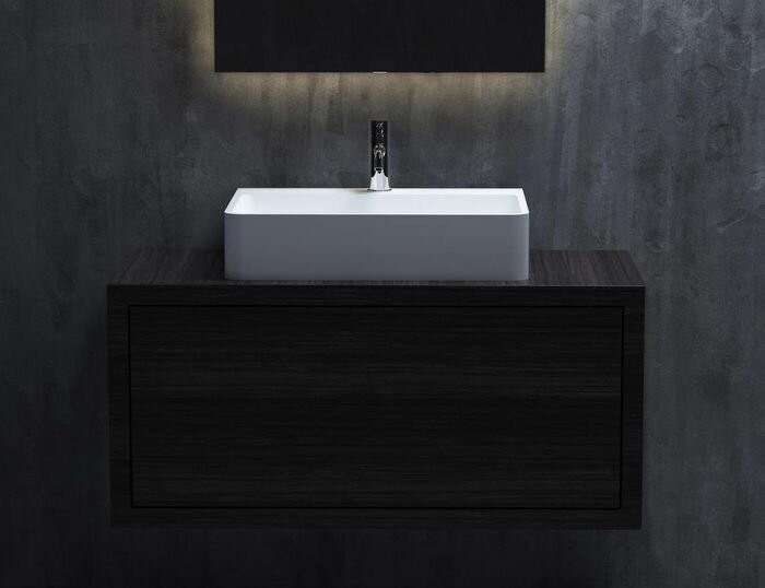 Раковина накладная 59,5x44,5, матовая, Salini OTTAVIA арт. 1103201MRH