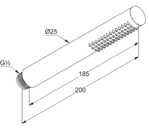 Душевая лейка 1s, матовый, nova fonte Kludi, белый матовый - 3912053-00