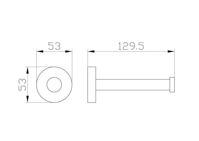 Держатель для запасной туалетной бумаги, Wonzon & Woghand Easy, WW-8106 цвет: хром