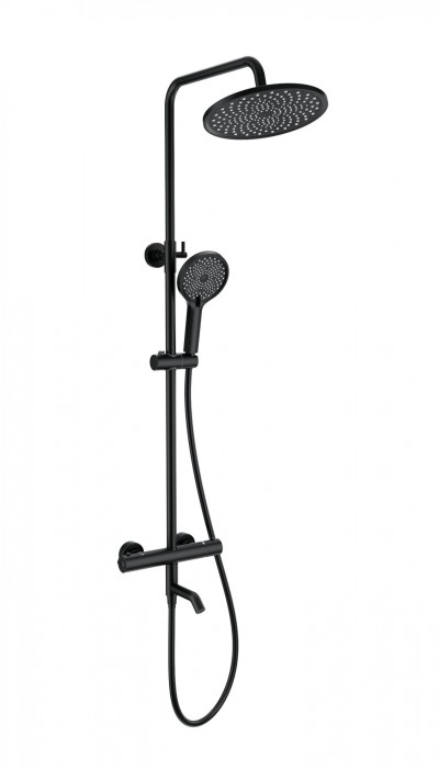 Душевая система с термостатом, Wonzon &amp; Woghand Inn, WW-B3065-T1-MB цвет: черный