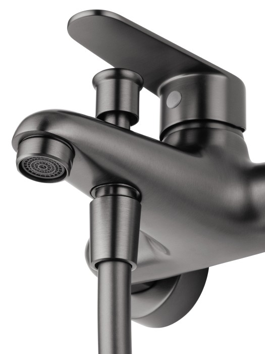 Смеситель для ванны с душем, Wonzon & Woghand Alfa, WW-AE3204-BGG цвет: графит