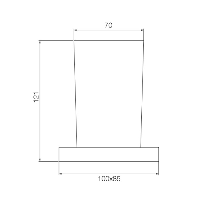 Fima Carlo Frattini Стакан, стеклянный, подвесной, Accessori, F6023/1WCR цвет: хром