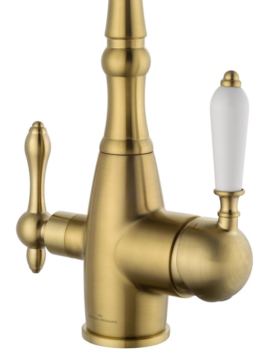 Смеситель для кухни c подключением фильтра, Wonzon & Woghand, WW-88458006-BG цвет: золото