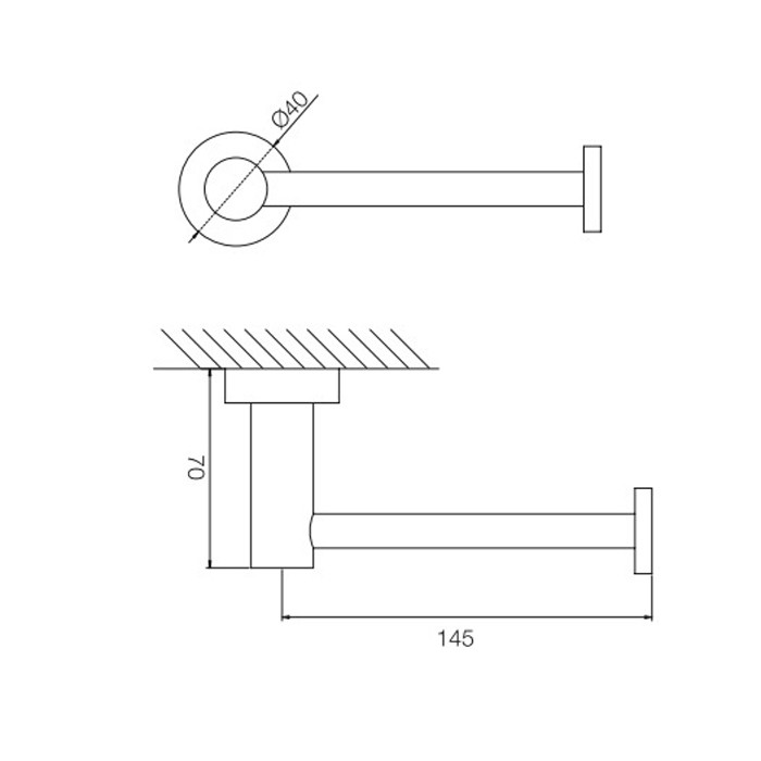 Fima Carlo Frattini Держатель для туалетной бумаги, подвесной, Rotola, F6005/1CR цвет: хром