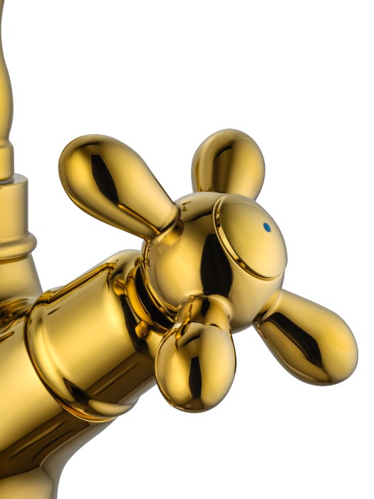 Смеситель для раковины, Wonzon & Woghand Retro, WW-88139020-PG цвет: золото