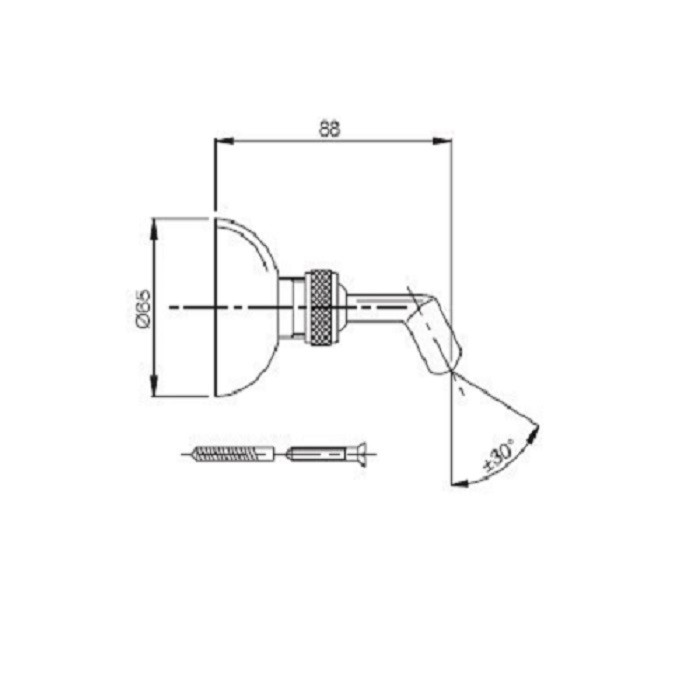 Fima Carlo Frattini Держатель для душа, Wellness, F2047CR цвет: хром