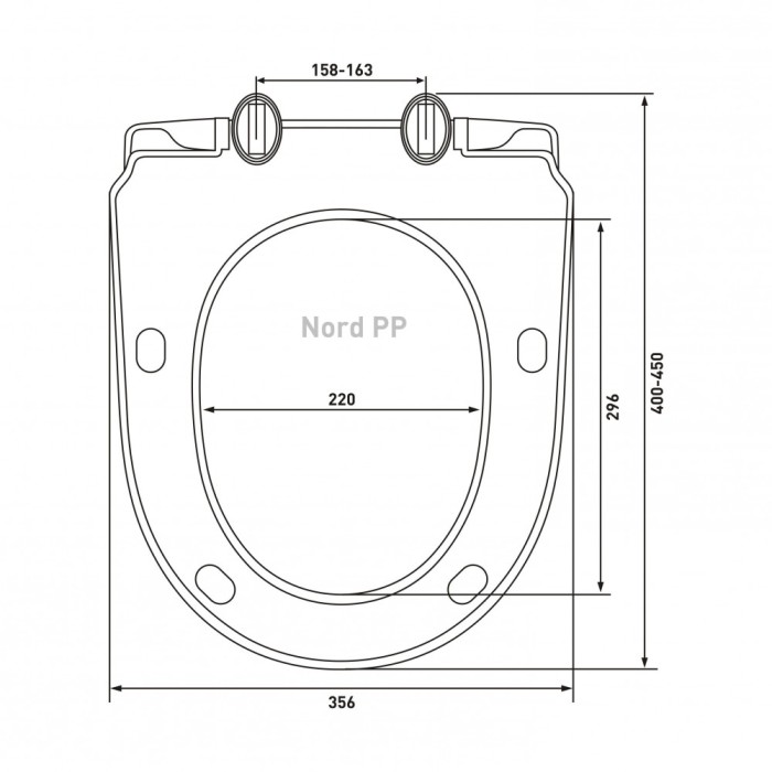 Сиденье для унитаза Berges Nord PP  арт. 015704