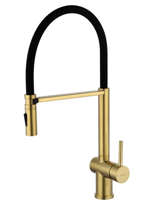 Смеситель для кухни с гибким изливом, Wonzon &amp; Woghand, WW-88438003-BG цвет: золото