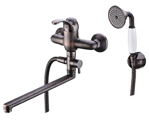 Смеситель для ванны с длинным изливом Isar 1300 WasserKRAFT арт. 1302L