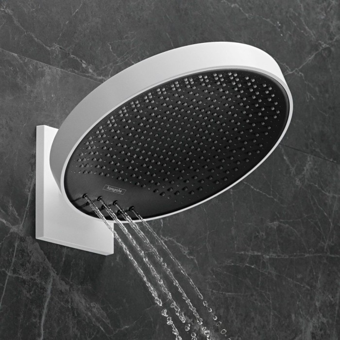 Верхний душ с настенным креплением скрытого монтажа Rainfinity Hansgrohe, хром арт. 26232000