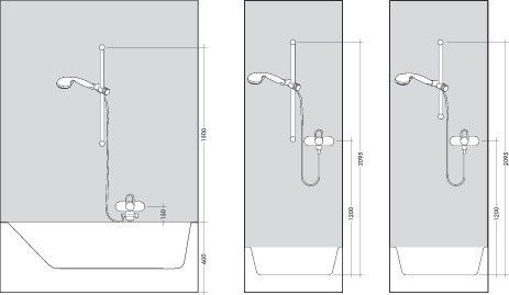 Душевой гарнитур 110 со штангой 65см Croma Select S Hansgrohe, белый, хром арт. 26564400