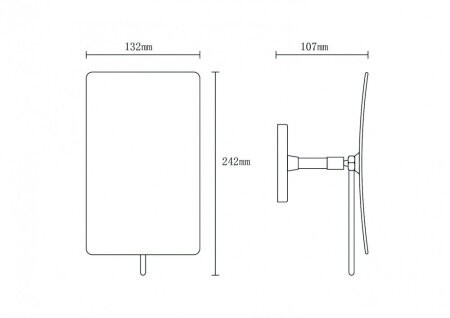 Косметическое зеркало, Modern, Boheme 506-CR