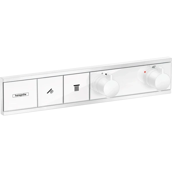 Термостат для душа скрытого монтажа на 2 потребителя, Hansgrohe RainSelect, белый арт. 15380700
