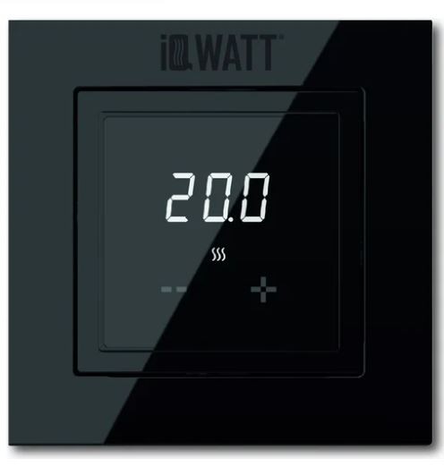 Электронный термостат IQ THERMOSTAT D black с сенсорными кнопками, не программируемый