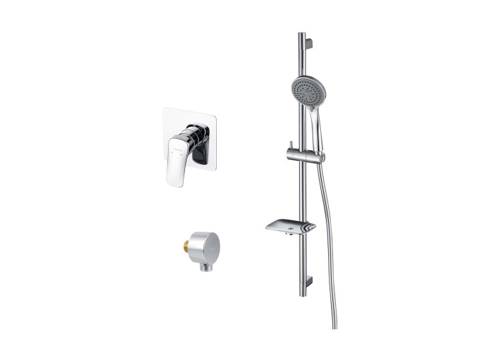 Душевая система Set 3 в 1 (AQ1066CR+AQ2454CR+AQ2011CR), Aquatek Вега, хром арт. AQ1076CR