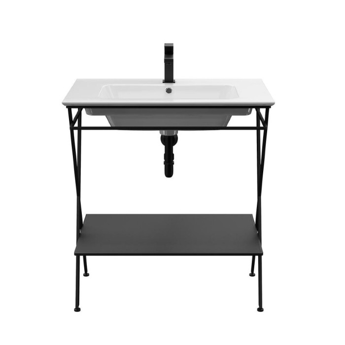 Металлическая структура напольная 75см, Piano next Kerama Marazzi, черный - PIA.N.75\BLK