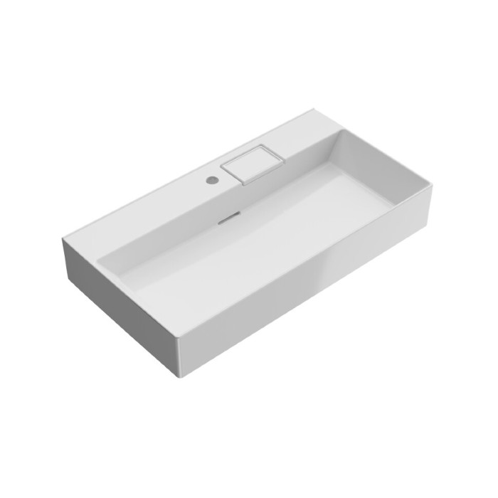 Раковина подвесная с одним отверстием 90x48см, Logica Kerama Marazzi, белый - LO.wb.90.1